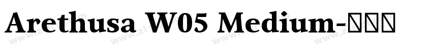 Arethusa W05 Medium字体转换